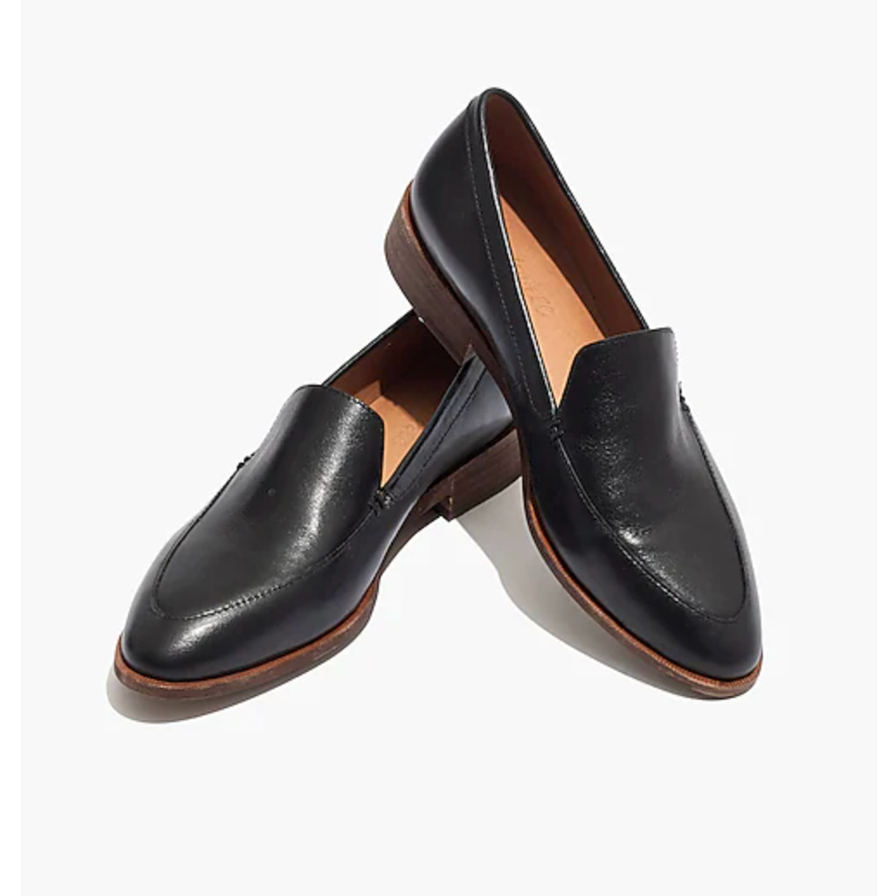 MADEWELL The Frances Loafer Leather Black Minimalist